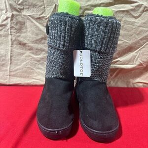 NWT Gold Toe Winter Boots Black/Gray